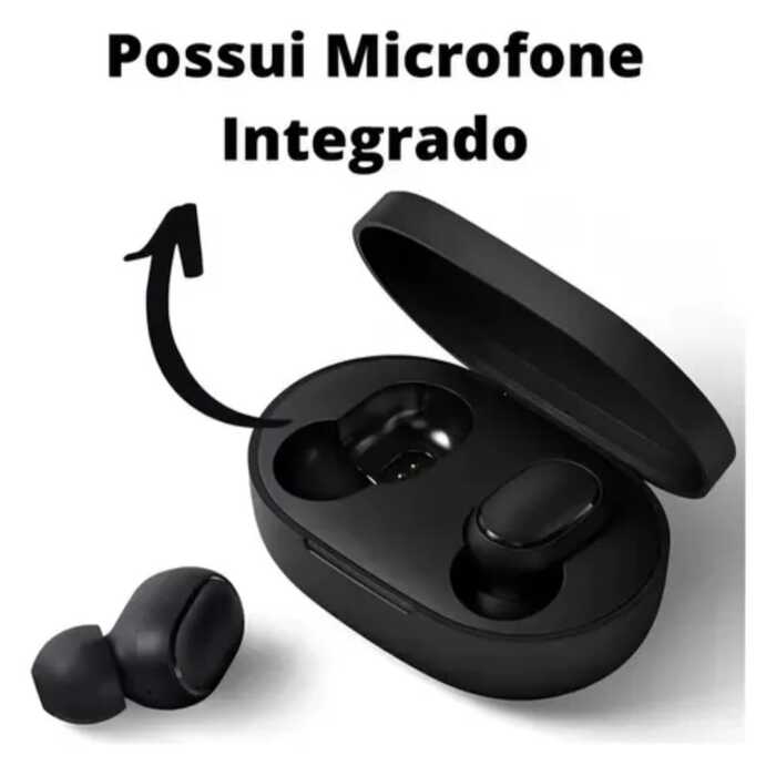  Fone de Ouvido Bluetooth A6S – True Wireless – Preto