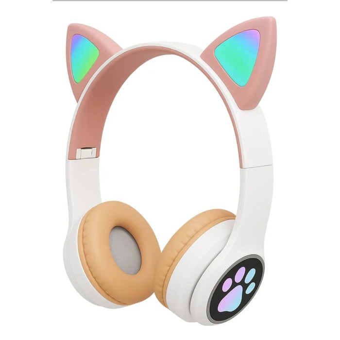 Fone de Ouvido Sem Fio com Orelhas de Gatinho