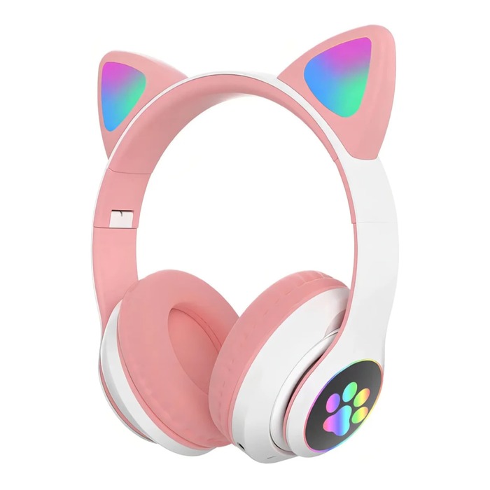 Fone de Ouvido Sem Fio com Orelhas de Gatinho
