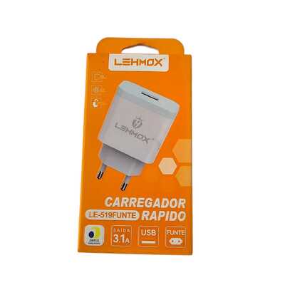 Carregador Rápido LEHMOX – USB 3.1A