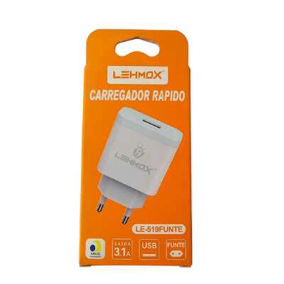 Carregador Rápido LEHMOX – USB 3.1A