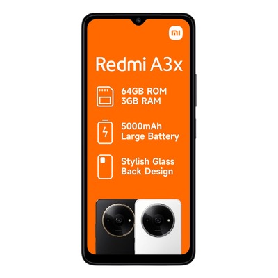 Redmi A3x – 3GB RAM + 64GB ROM – Tela 6.71” HD+ Redmi A3x – 3GB RAM + 64GB ROM – Tela 6.71” HD+