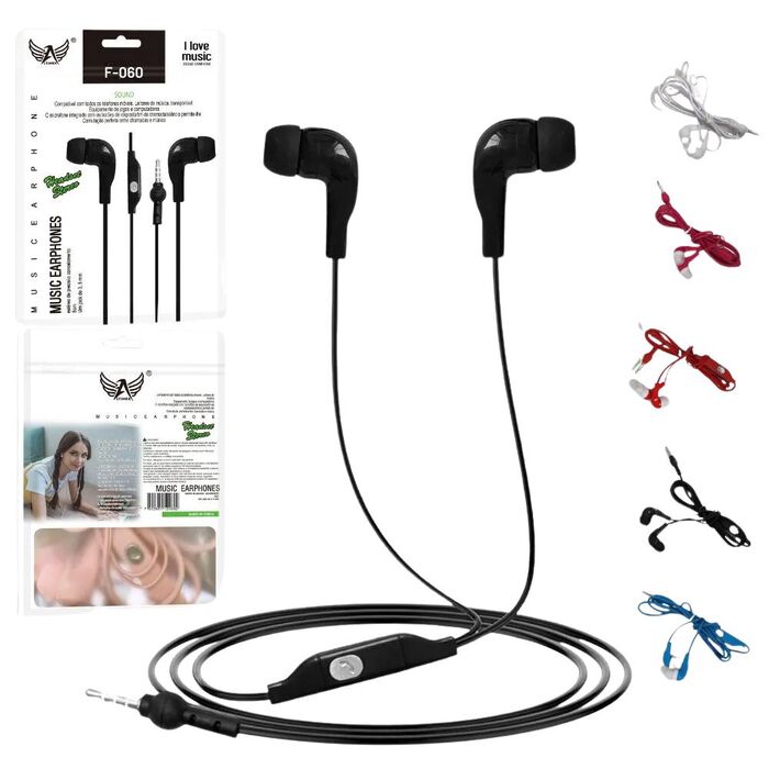 Fone de Ouvido Estéreo com Fio MS-5V