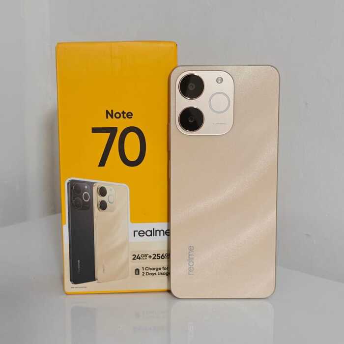 Realme Note 70 – Potência, Bateria de Longa Duração e Tela Fluida - 8GB RAM 256GB De MEMORIA INTERNA